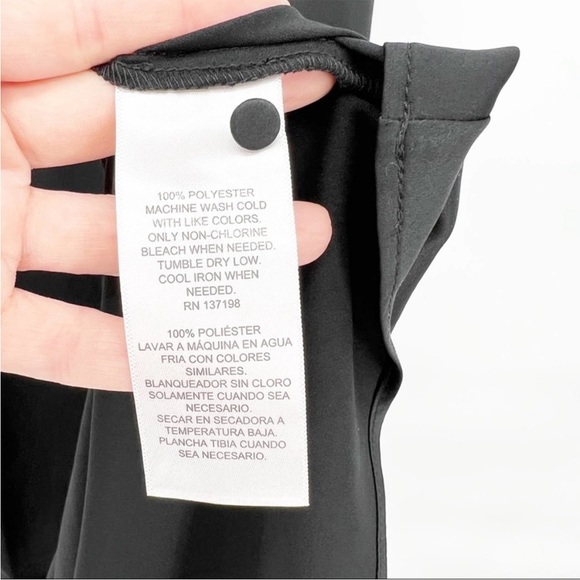 Danielle Bernstein Satin Midi Slip Dress 10 Black - Picture 5 of 5